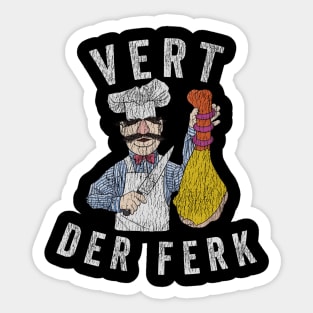 Vintage Vert Der Ferk Sticker